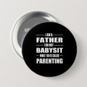 Vaderdag | Ik ben vader Ronde Button 7,6 Cm (Voorkant /achterkant)