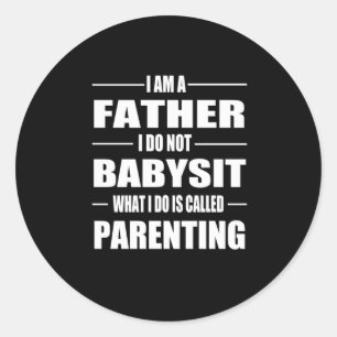 Vaderdag Ik ben vader Ronde Sticker