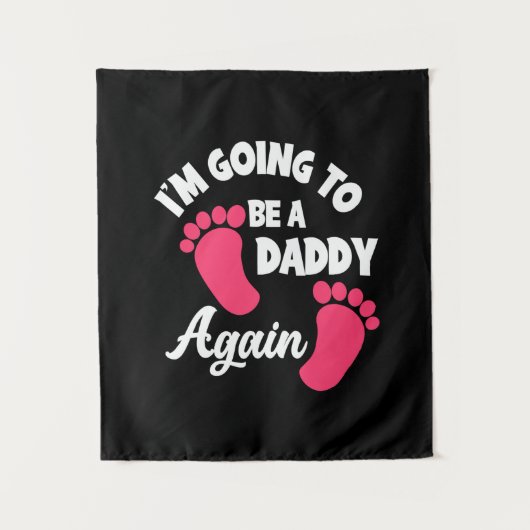 Vaderdag | Ik ga weer papa worden Wandkleed (Voorkant)