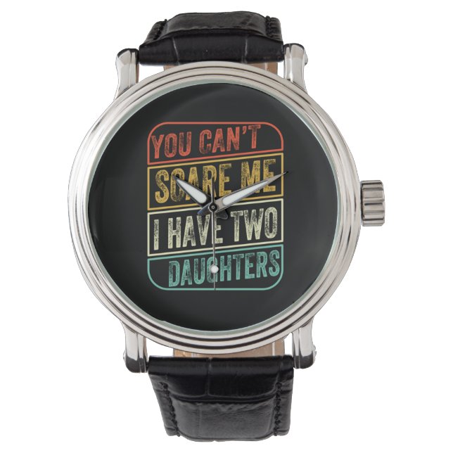 Vaderdag Ik heb twee dochters Horloge (Voorkant)