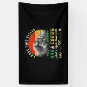 Vaderdag | Ik heb twee titels, vader en neef Spandoek (Verticaal)