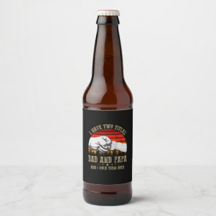 Vaderdag   Ik heb twee titels, vader en vader Bier Etiket