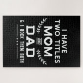 Vaderdag | Ik heb twee titels voor moeder en vader Legpuzzel (Horizontaal)