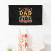Vaderdag | Ik heb twee titels voor vader en vader Spandoek (Insitu)
