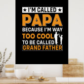 Vaderdag Ik heet Papa Poster (Keuken)
