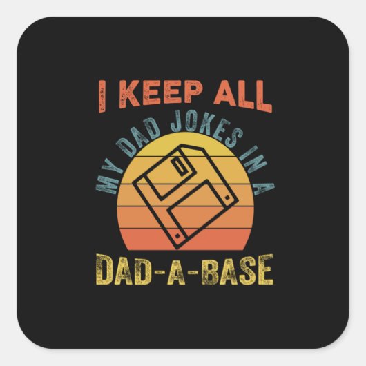 Vaderdag ik hou al mijn vaders okes vierkante sticker (Voorkant)