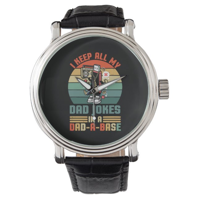 Vaderdag Ik hou al m'n vaders snoepjes Horloge (Voorkant)