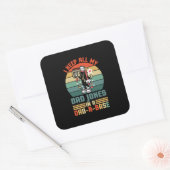 Vaderdag Ik hou al m'n vaders snoepjes Vierkante Sticker (Envelop)