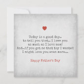 Vaderdag Ik hou net zoveel van je als mama Kaart (Voorkant)