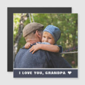 Vaderdag ik hou van je foto Magnet Kaart (Voorkant / Achterkant)