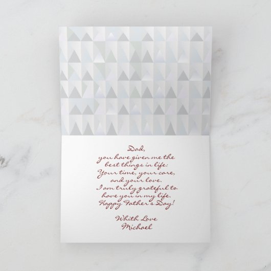 Vaderdag Ik hou van je vader Aangepaste Sjabloon F (Binnen)