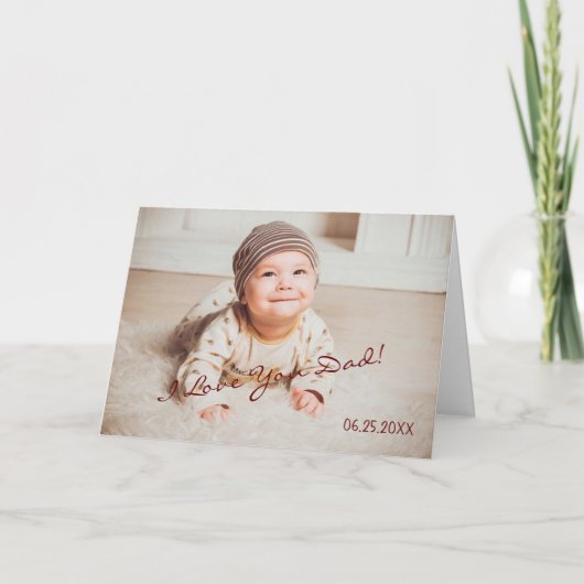 Vaderdag Ik hou van je vader Aangepaste Sjabloon F (Voorkant)