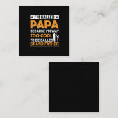 Vaderdag ik word papa genoemd notitiekaartje (Voorkant / Achterkant)