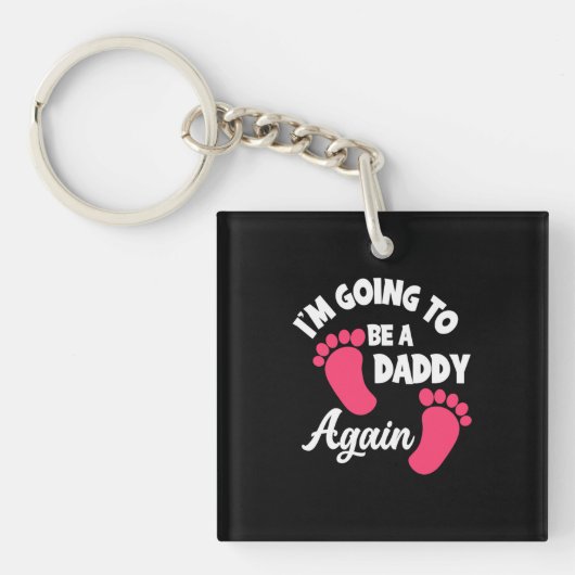 Vaderdag | Ik word weer een papa Sleutelhanger (Voorkant)