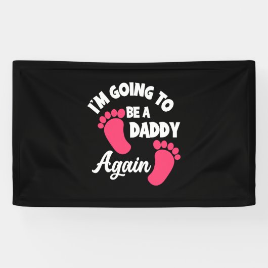 Vaderdag | Ik word weer een papa Spandoek (Horizontaal)