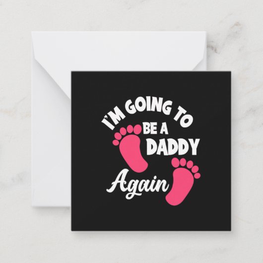 Vaderdag | Ik word weer papa Notitiekaartje (Voorkant)