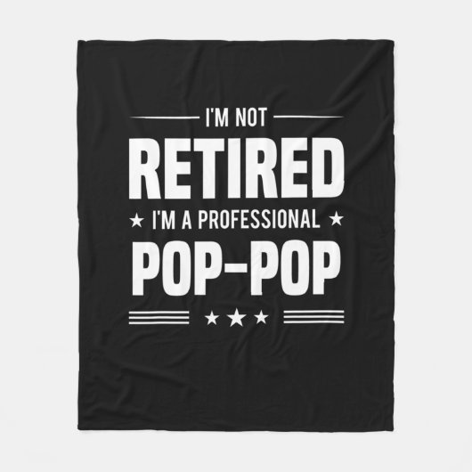 Vaderdag | Im A Professional Pop Pop Fleece Deken (Voorkant)