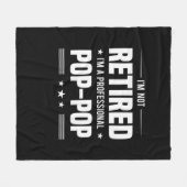 Vaderdag | Im A Professional Pop Pop Fleece Deken (Voorkant (Horizontaal))