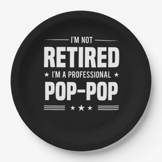 Vaderdag | Im A Professional Pop Pop Papieren Bordje (Voorkant)
