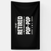 Vaderdag | Im A Professional Pop Pop Spandoek (Verticaal)