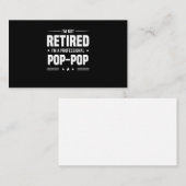 Vaderdag | Im A Professional Pop Pop Visitekaartje (Voorkant / Achterkant)