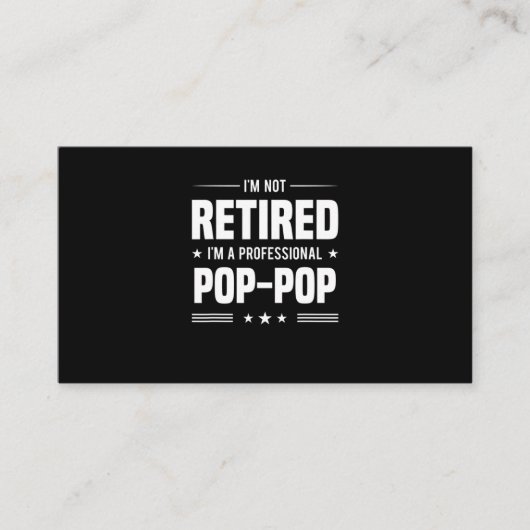 Vaderdag | Im A Professional Pop Pop Visitekaartje (Voorkant)