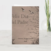 Vaderdag in Spaanse Kaart (Achterkant)