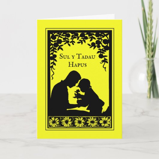 Vaderdag in Welsh Sul y Tadau Hapus Kaart (Voorkant)