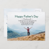 Vaderdag, Inspirerend Bijbel Verse Psalm 32:8 Briefkaart (Voorkant / Achterkant)