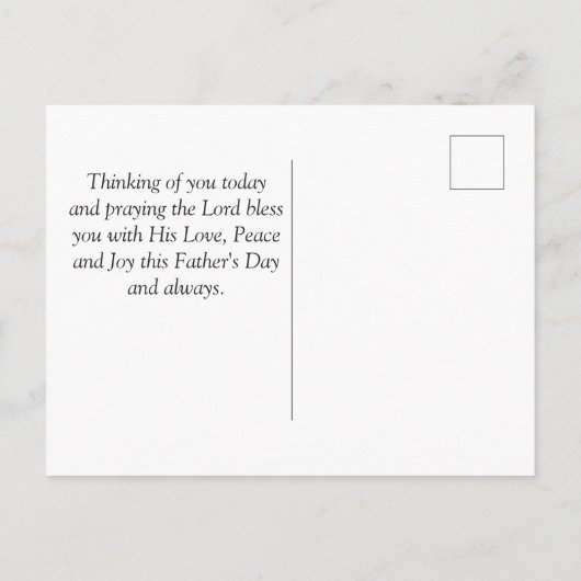 Vaderdag Inspirerend Bijbel Verse, Sunset Briefkaart (Achterkant)