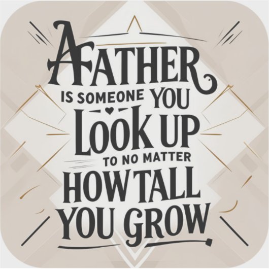 Vaderdag Inspirerend Sticker (Voorkant)