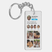 Vaderdag Instagram Foto Cool Dad Sleutelhanger (Voorkant Links)