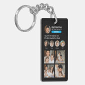 Vaderdag Instagram Foto Sociale Media Pap Sleutelhanger (Voorkant Links)