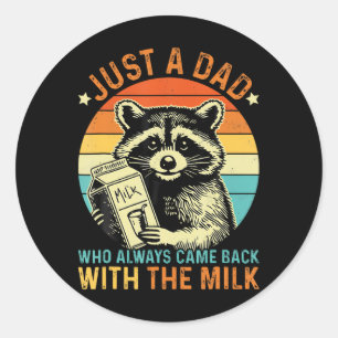 Vaderdag is gewoon een vader die altijd terugkwam ronde sticker