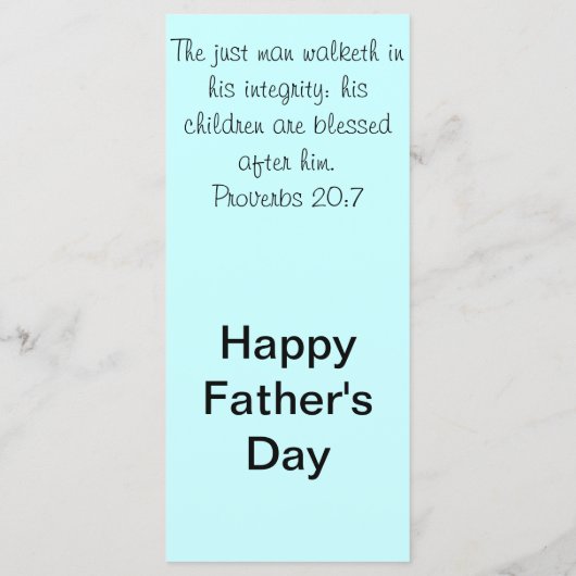 Vaderdag Italië Bladwijzer Foto en scripts (Achterkant)