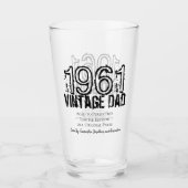 Vaderdag  jaar foto zwart typografie glas (Voorkant)