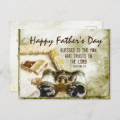 Vaderdag Jeremiah 17:7 Gezegd is de Bijbel van het Briefkaart (Voorkant / Achterkant)