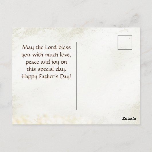 Vaderdag Jeremiah 17:7 Gezegd is de Bijbel van het Briefkaart (Achterkant)