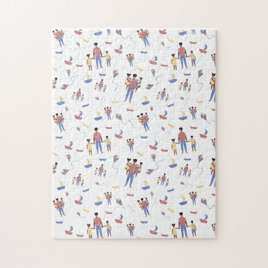 Vaderdag Jigzaag Puzzle Legpuzzel (Verticaal)