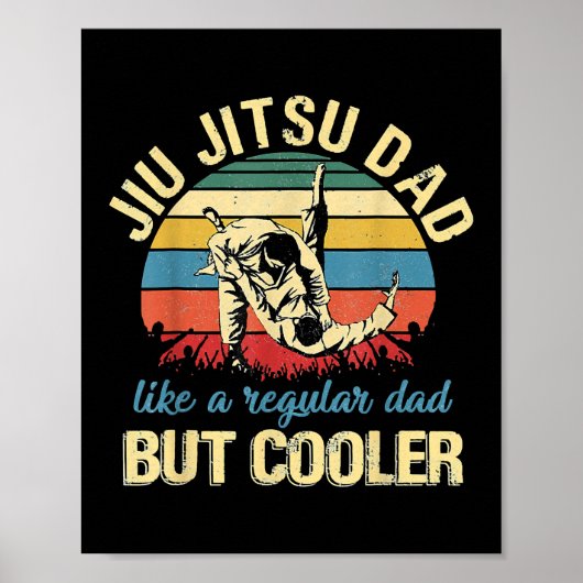 Vaderdag Jiu Jitsu Dad Training Poster (Voorkant)