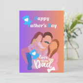 Vaderdag Kaart (Staand voorkant)