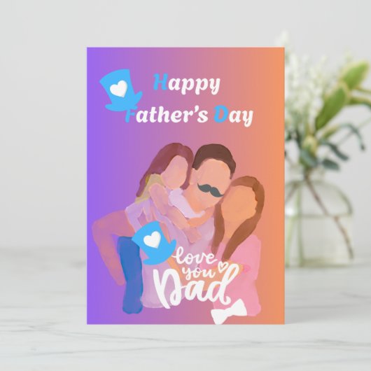 Vaderdag Kaart (Staand voorkant)