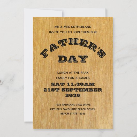 Vaderdag Kaart (Voorkant)