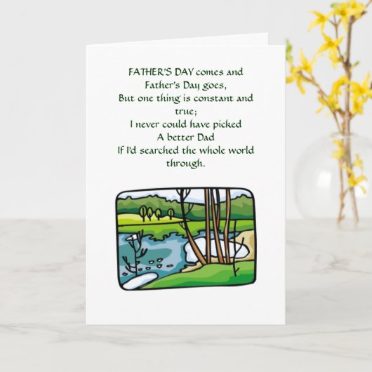 Vaderdag kaart (Gele Bloem)