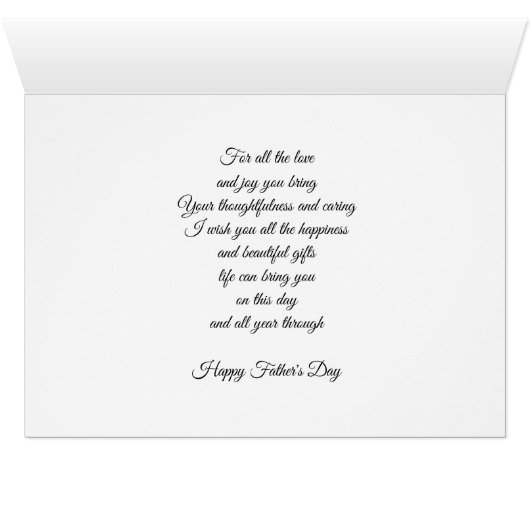 Vaderdag kaart (Binenzijde Horizontaal (Onderkant))