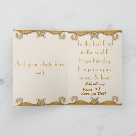 Vaderdag Kaart (Binnen)