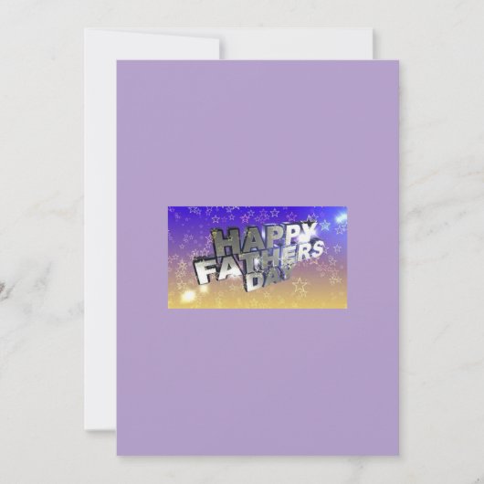 Vaderdag kaart (Voorkant)