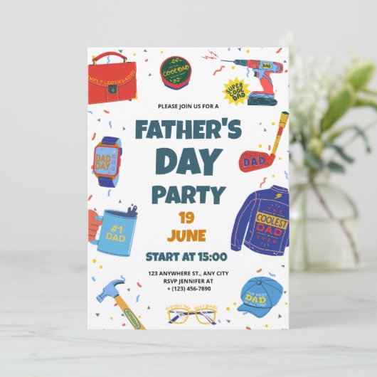 Vaderdag Kaart (Staand voorkant)