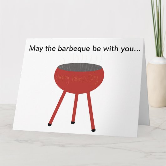 Vaderdag kaart Barbeque (Voorkant)