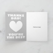 Vaderdag kaart - Bedankt papa, je bent de beste (Binnen)